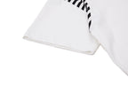 Yiaknis T-Shirt, Rhinestone Script Print, White and Black – photo 12