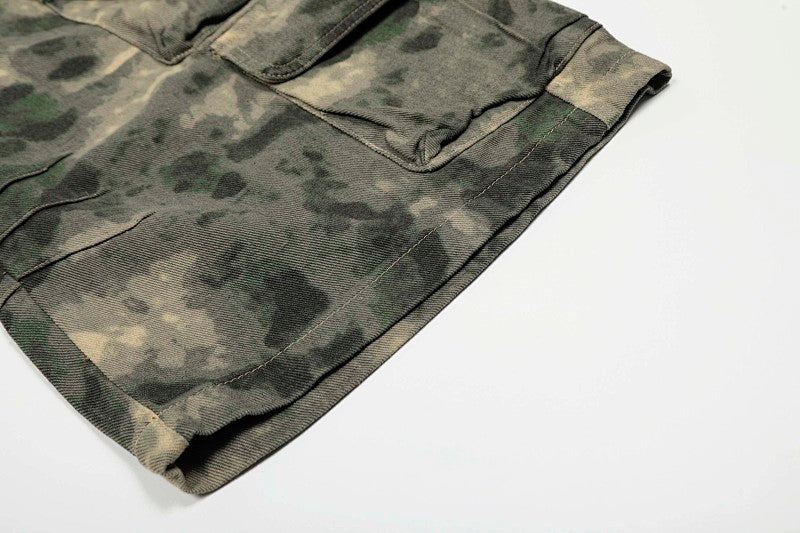 Yiaknis Camouflage Wide-Leg Cargo Capri Pants – photo 12