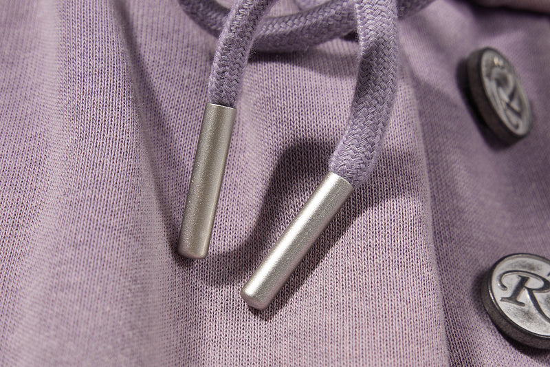 Yiaknis Wide-Leg Sweatpants, Letter Print, Light Purple and Black