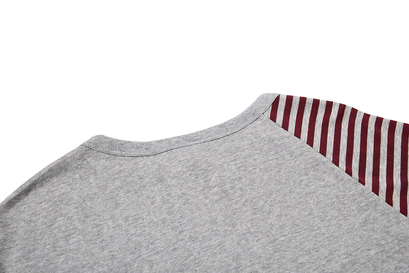 Yiaknis Graphic Raglan T-Shirt, Lace-Up Neck, Grey and White – photo 13