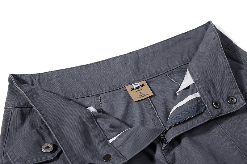 Yiaknis Grey and Brown Wide-Leg Cargo Trousers – photo 13