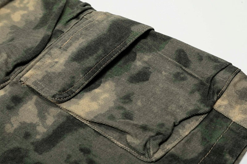 Yiaknis Camouflage Wide-Leg Cargo Capri Pants – photo 13
