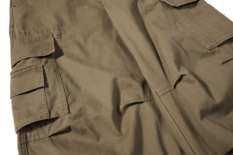 Yiaknis Cargo Overalls, Side Pockets, Khaki and Army Green