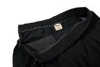 Yiaknis Wide-Leg Cropped Cargo Trousers, Zip Waistband, Black and Off White – photo 13