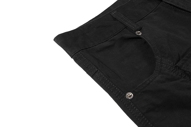 Yiaknis Wide-Leg Cargo Trousers, D-Ring Pockets, Black and Dark Green – photo 13