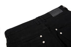 Yiaknis Flared Trousers with Star Studs on Fly Placket, Black – photo 13