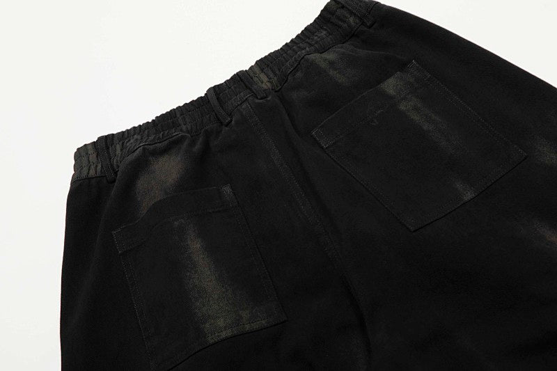 Yiaknis Wide-Leg Black and Washed Dark Grey Capri Pants – photo 13