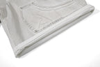 Yiaknis Wide-Leg Cropped Denim Trousers, Front Patch Pockets, White – photo 13