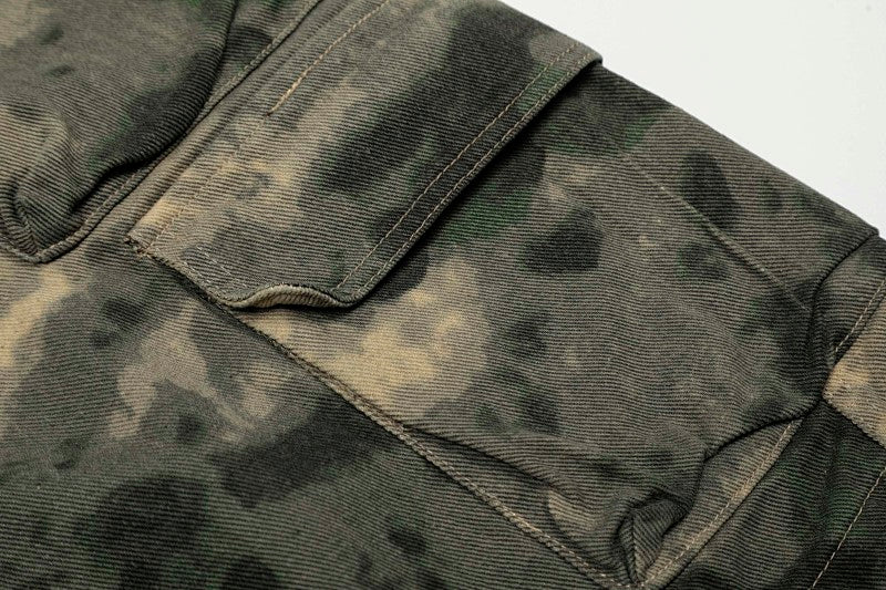Yiaknis Camouflage Wide-Leg Cargo Capri Pants – photo 14
