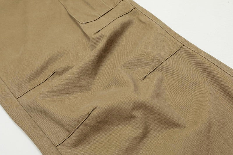 Yiaknis Wide-Leg Cargo Trousers with Flap Pockets, Khaki and Dark Grey – photo 14