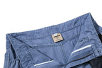 Yiaknis Wide-Leg Cropped Cargo Trousers, Mesh Panel, Blue and Grey – photo 14