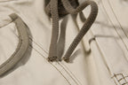 Yiaknis Flared Trousers, Drawstring Waist, Beige and Navy – photo 14