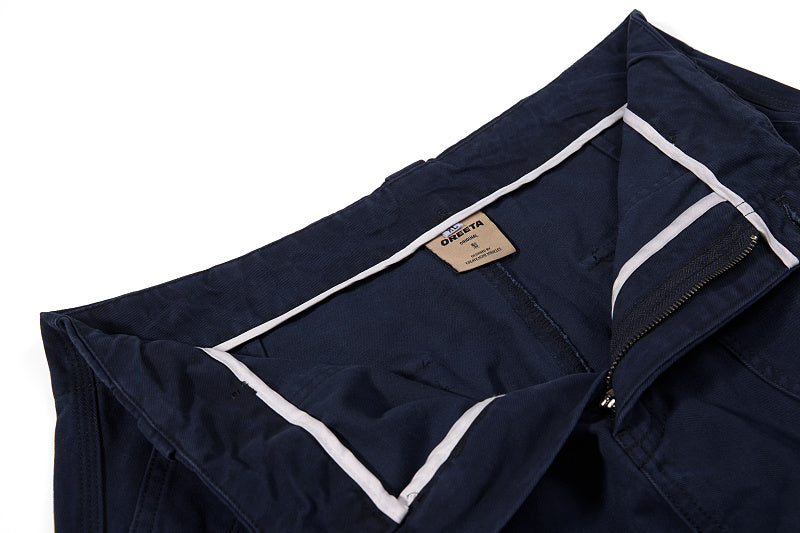 Yiaknis Wide-Leg Cargo Trousers with Button Front, Navy and Grey Green – photo 14