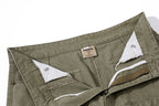 Yiaknis Wide-Leg Trousers with Button Fly and Flap Pockets, Khaki and Black – photo 14