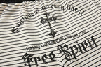 Yiaknis Striped Wide-Leg Trousers, Letter Print, Black and White Stripes – photo 15