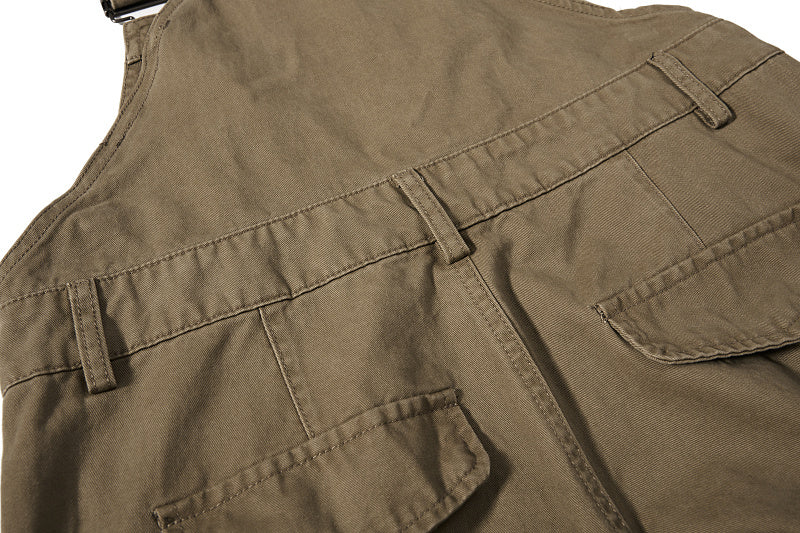 Yiaknis Cargo Overalls, Side Pockets, Khaki and Army Green