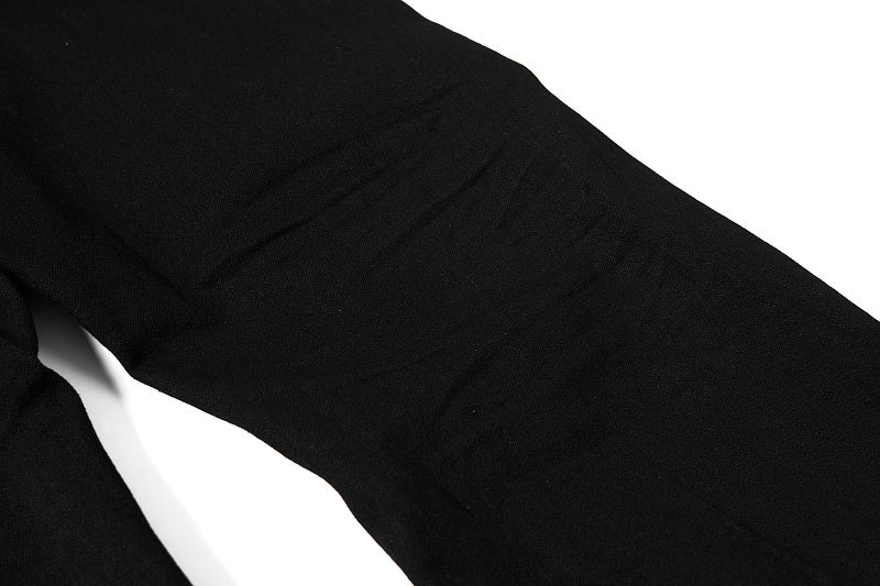 Yiaknis Flared Trousers with Star Studs on Fly Placket, Black – photo 15