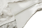 Yiaknis Wide-Leg Cropped Denim Trousers, Mesh Panels, Grey and White – photo 15