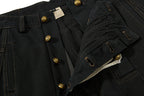 Yiaknis Wide-Leg Trousers with Rope Front Lacing, Black and Beige – photo 15