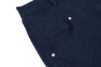 Yiaknis Wide-Leg Trousers with Diagonal Leg Seams, Navy and Dark Grey – photo 15