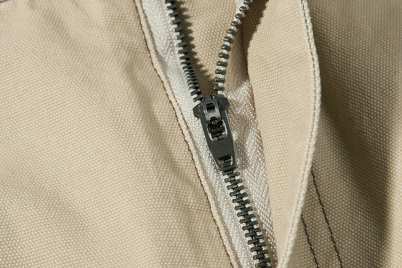 Yiaknis Khaki and Dark Grey Wide-Leg Cargo Trousers with Elastic Back Waist – photo 15