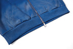 Yiaknis Zip-Up Hoodie and Sweatpants Set, Script Print, Blue and Black – photo 16