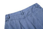 Yiaknis Wide-Leg Cropped Cargo Trousers, Mesh Panel, Blue and Grey – photo 16
