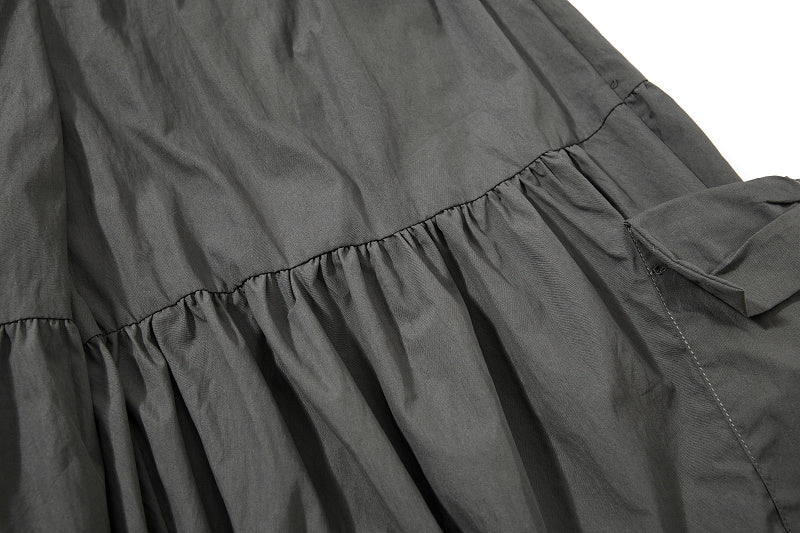 Yiaknis Wide-Leg Cropped Trousers, Elastic Waist, Grey and Blue – photo 16