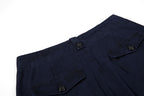 Yiaknis Wide-Leg Cargo Trousers with Button Front, Navy and Grey Green – photo 16