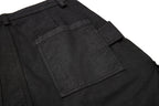 Yiaknis Black Wide-Leg Cargo Shorts with Drawstring Hems – photo 16