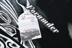 Yiaknis T-Shirt with Large Diagonal Calligraphy Print, White and Black – photo 16