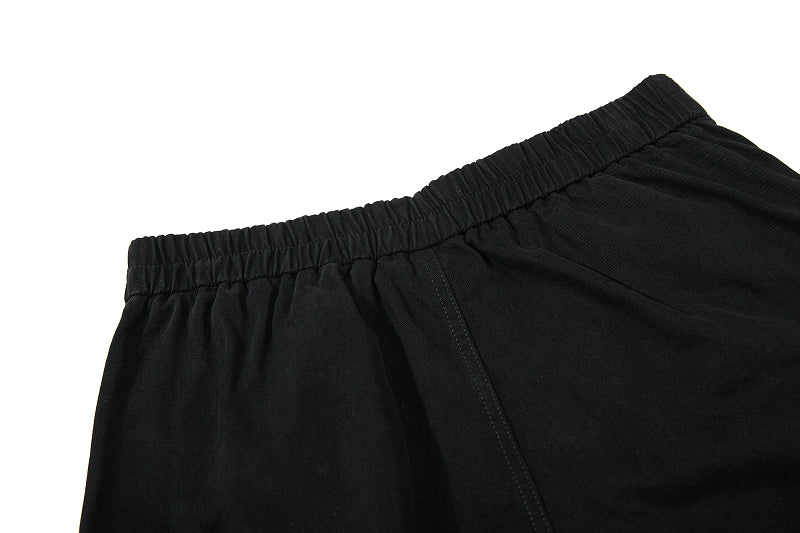 Yiaknis Wide-Leg Cropped Cargo Trousers, Zip Waistband, Black and Off White – photo 16