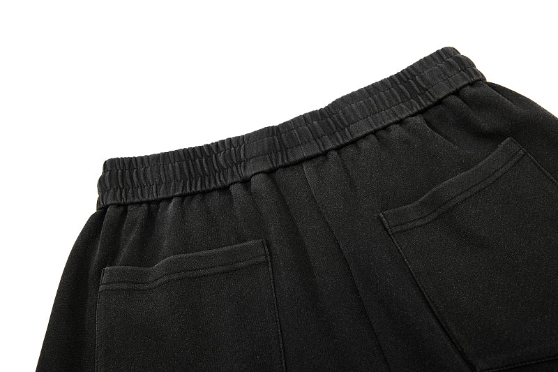 Yiaknis Wide-Leg Trousers with Crest Embroidery, Black and Red – photo 16