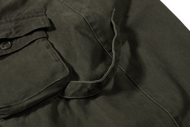 Yiaknis Wide-Leg Cargo Trousers, Thigh Pocket, Dark Green and Navy – photo 17