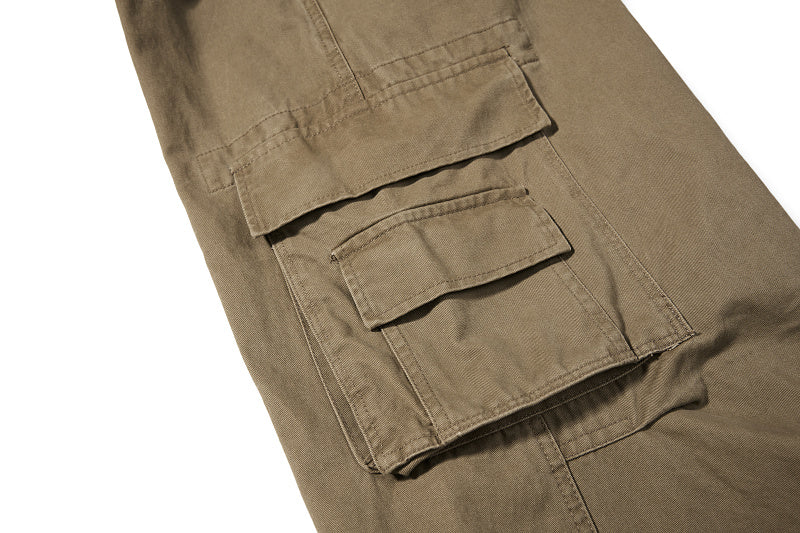 Yiaknis Cargo Overalls, Side Pockets, Khaki and Army Green