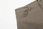 Yiaknis Wide-Leg Trousers with Button Fly and Side Pockets, Khaki and Black – photo 17