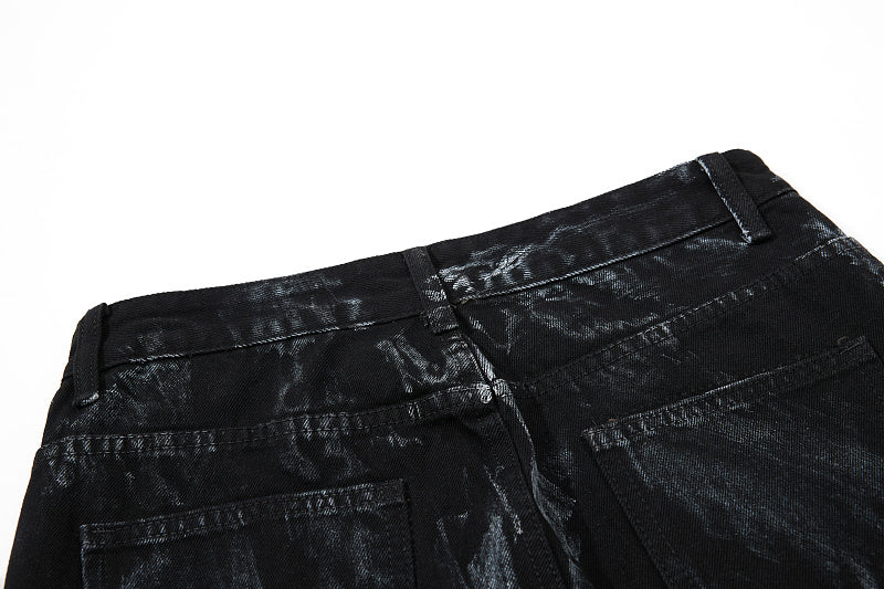 Yiaknis Flared Trousers with Washed Finish, Black and Light Grey – photo 17