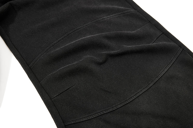 Yiaknis Wide-Leg Trousers with Crest Embroidery, Black and Red – photo 17
