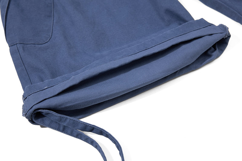 Yiaknis Cropped Cargo Trousers, Drawstring Hems, Blue and Black – photo 17