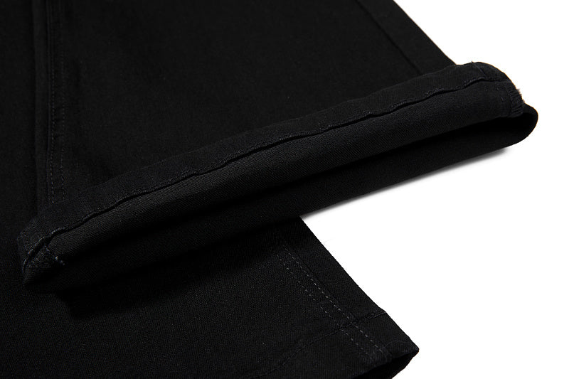 Yiaknis Flared Trousers with Star Studs on Fly Placket, Black – photo 17