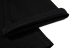 Yiaknis Flared Trousers with Star Studs on Fly Placket, Black – photo 17