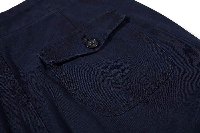 Yiaknis Wide-Leg Cargo Trousers with Button Front, Navy and Grey Green – photo 17
