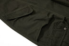 Yiaknis Wide-Leg Cargo Trousers, Snap Pockets, Dark Green and Black – photo 18