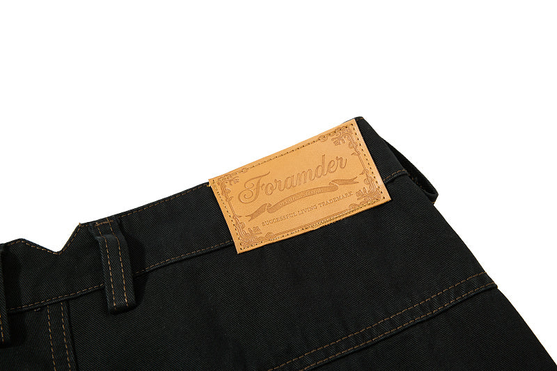 Yiaknis Wide-Leg Trousers with Rope Front Lacing, Black and Beige – photo 18