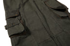 Yiaknis Wide-Leg Cargo Trousers, Pocket Straps, Dark Green and Khaki – photo 18