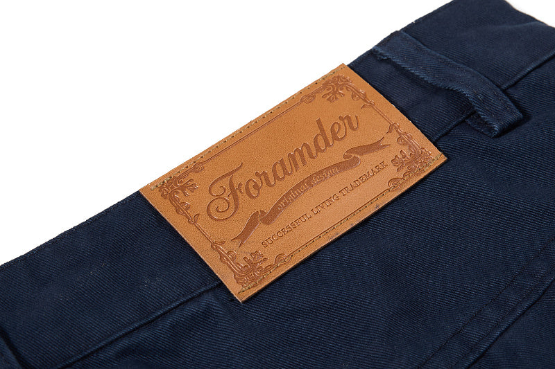 Yiaknis Wide-Leg Trousers with Diagonal Leg Seams, Navy and Dark Grey – photo 18