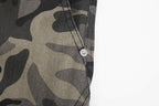 Yiaknis Curved-Leg Cropped Camo Trousers, Side Pockets, Grey Camo – photo 18