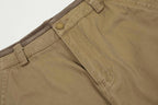 Yiaknis Wide-Leg Cargo Trousers with Flap Pockets, Khaki and Dark Grey – photo 18