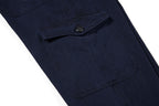 Yiaknis Wide-Leg Cargo Trousers with Button Front, Navy and Grey Green – photo 18