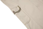 Yiaknis Flared Trousers, Drawstring Waist, Beige and Navy – photo 18